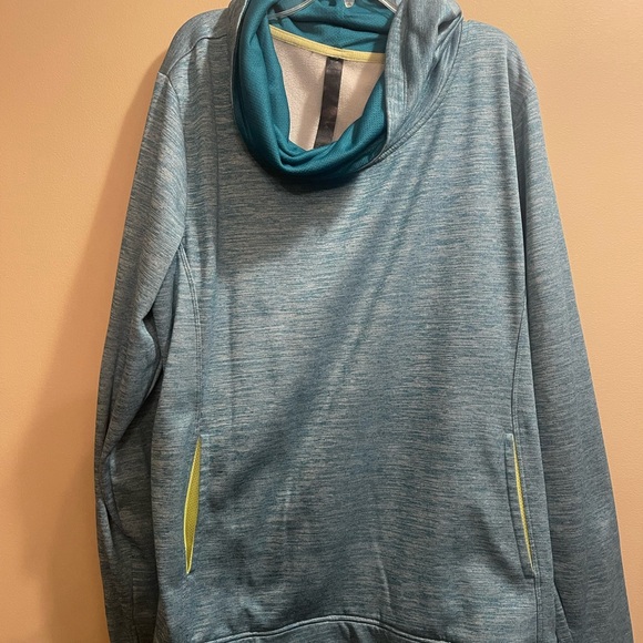 Tops - Teal Hooded Sweatshirt